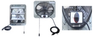 iLiving 10" Shutter Exhaust Attic Garage Grow Fan, Ventilation Fan with 3 Speed Thermostat